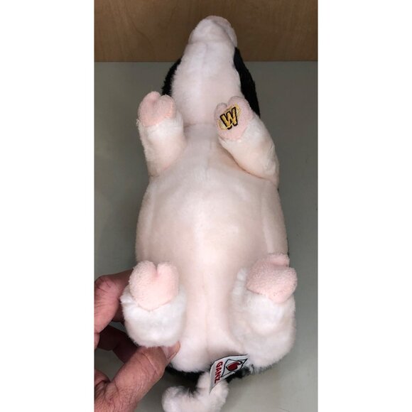 Ganz Webkinz Pig Black/White Pink Plush Stuffed Animal Toy Collectible 8" - Picture 4 of 10